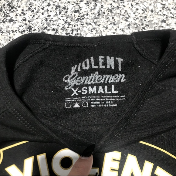 Violent Gentlemen Hockey Club ✦ Black Sweater (XS) - Picture 2 of 4